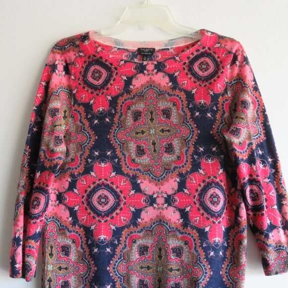 Talbots Petites ¾ Long Sleeves Pure Merino Wool Women’s Casual Knit Top Lp - Picture 2 of 8